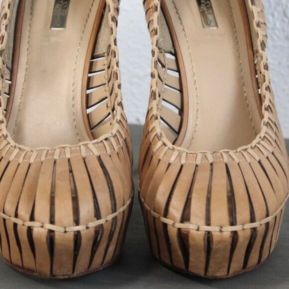 Report Signature Tan Calyer Platform Heels 7.5 - Picture 4 of 7